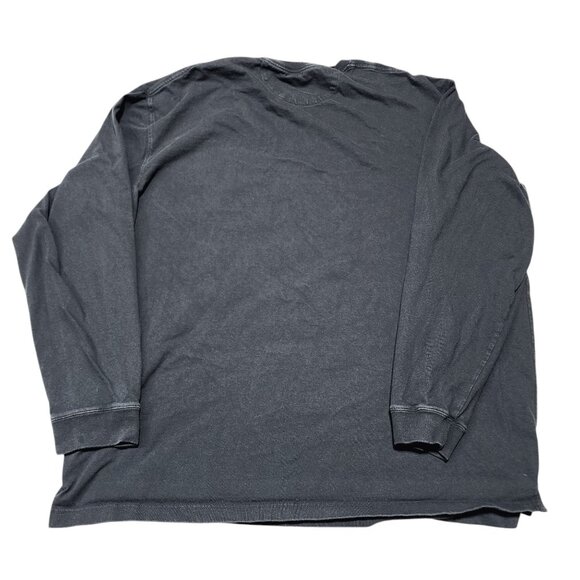 Duluth Trading Co. 2XL Longtail T Relaxed Fit Men Long Sleeve Shirt Cotton Black - Picture 4 of 7